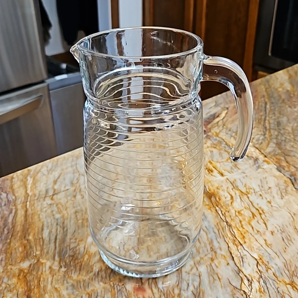 Vintage glass pitcher